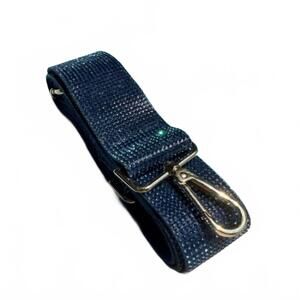 NEW MIMI WHOLESALE women's rhinestone crossbody purse strap in blue